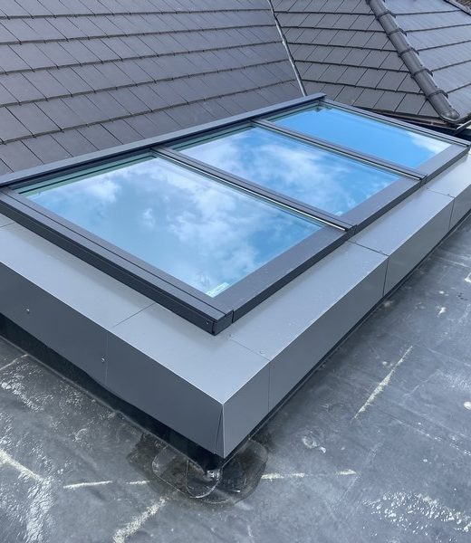 Terrasse couverte avec étanchéité EPDM à Lons